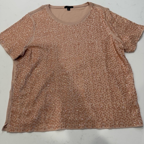 J. Crew Tops - NWOT J. Crew Cotton and Sequins T-Shirt – XL